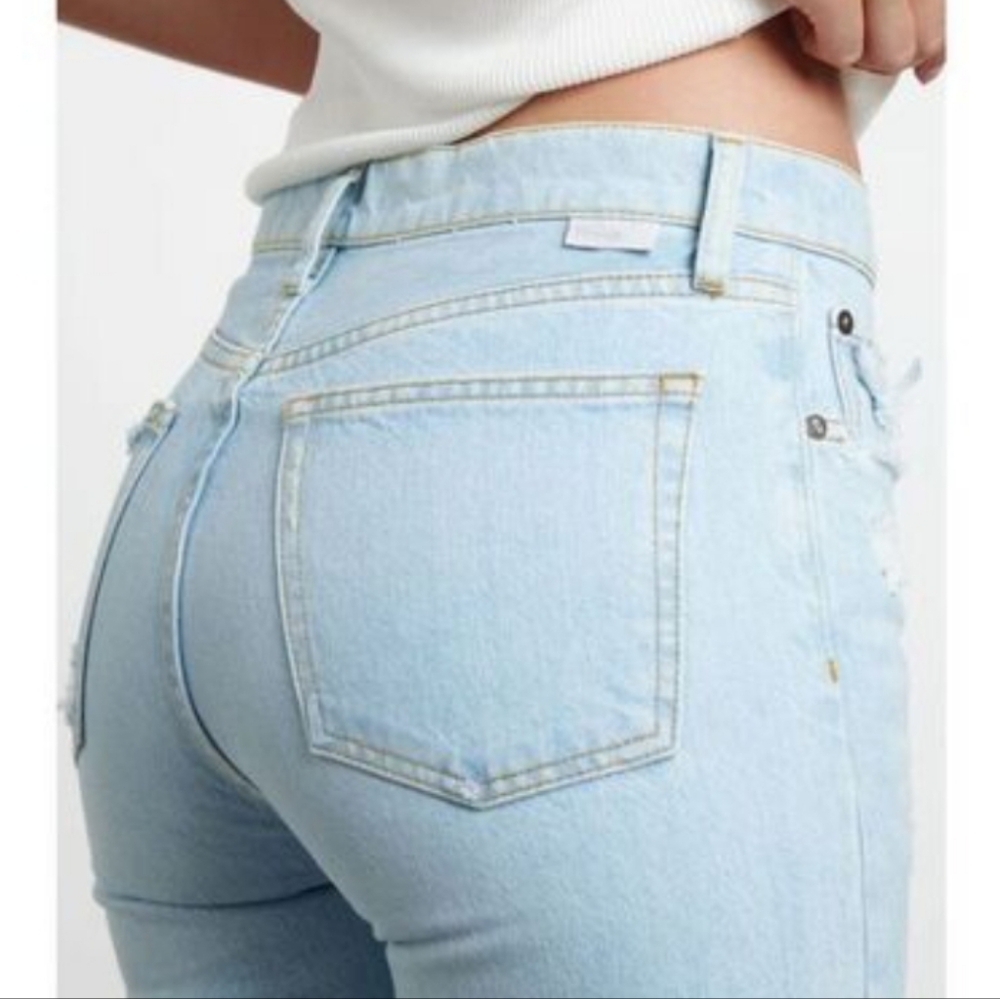 Boyish Light Blue Straight-Leg Distressed Jeans - Picture 5 of 10